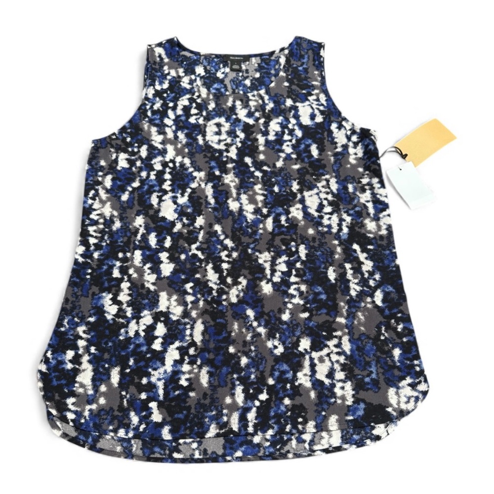 NWT!Halogen Women's Sleeveless Watercolor Tank Blouse Size Small